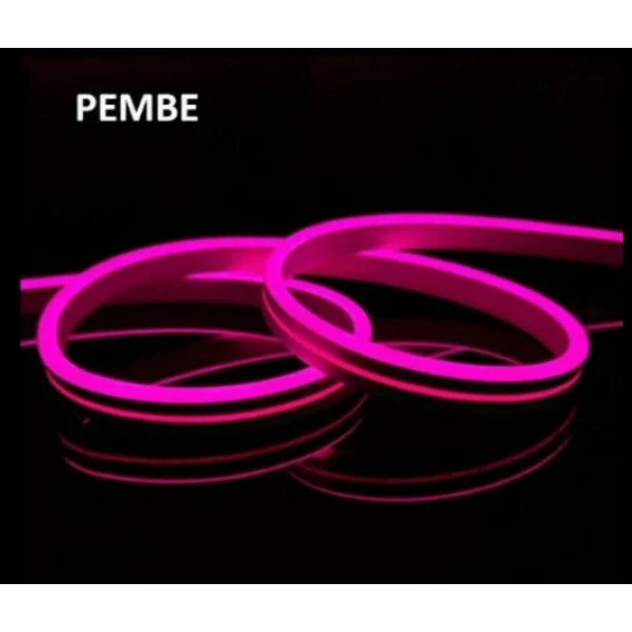 CATA 12V NEON Led Hortum Pembe (1MT FİYATI) Pk. 50Mt