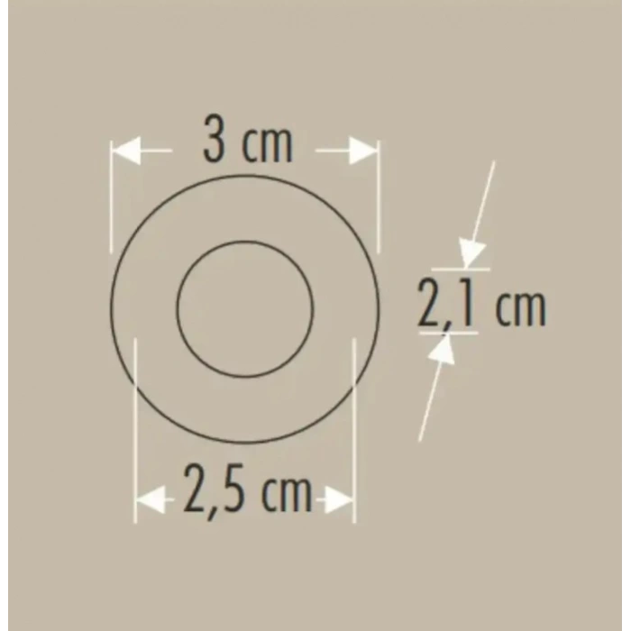 CATA 1.5W Yıldız Power Ledli Parmak Spot BEYAZ Kasa Beyaz Işık 6500k