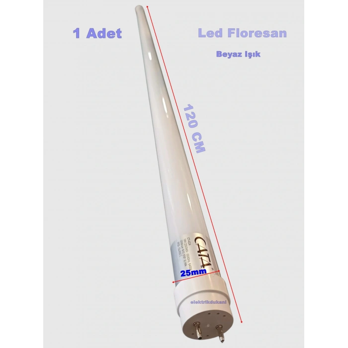 CATA 18w Led Floresan Ampul BEYAZ 6400K 2000L G13 Duy 220v IP20