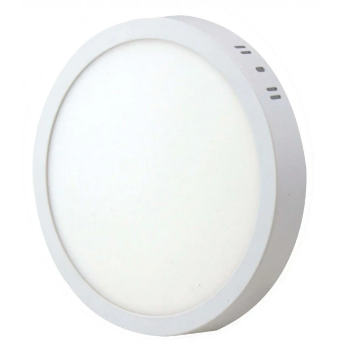 CATA 18W Yuvarlak Sıva Üstü Led Panel 6500K Beyaz Kasa