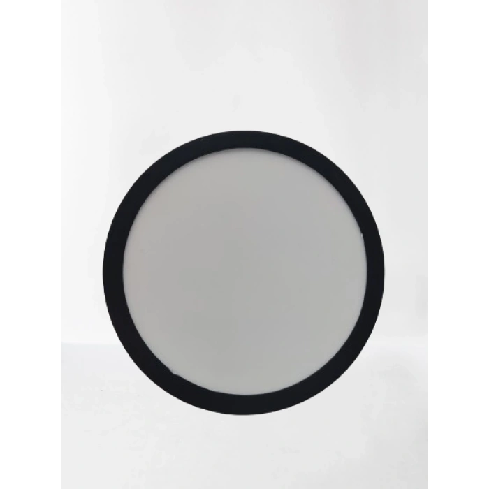CATA 18W Yuvarlak Sıva Üstü Led Panel 6500K SİYAH Kasa Beyaz Işık IP20