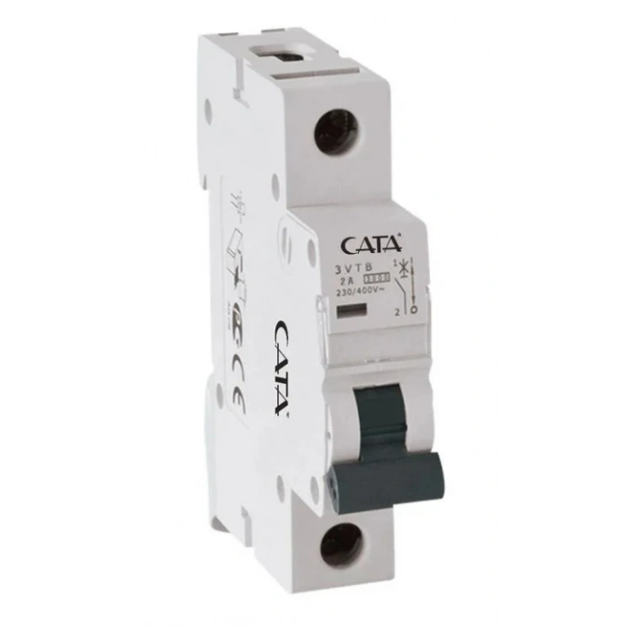CATA 1x2A C 4.5kA W-Otomat Sigorta Monofaze Tek Fazlı W Otomat Sigorta ( 1 Amper Kombi Sigortası)