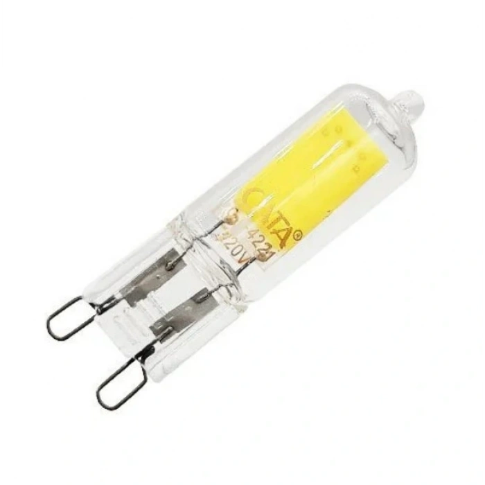 CATA 220v 5w G9 Kapsül Ampul GÜNIŞIĞI Işık 3200k Geniş Açı (Kıvrık İğne Ayaklı Avize Ampulü 220 Volt 5 Watt)