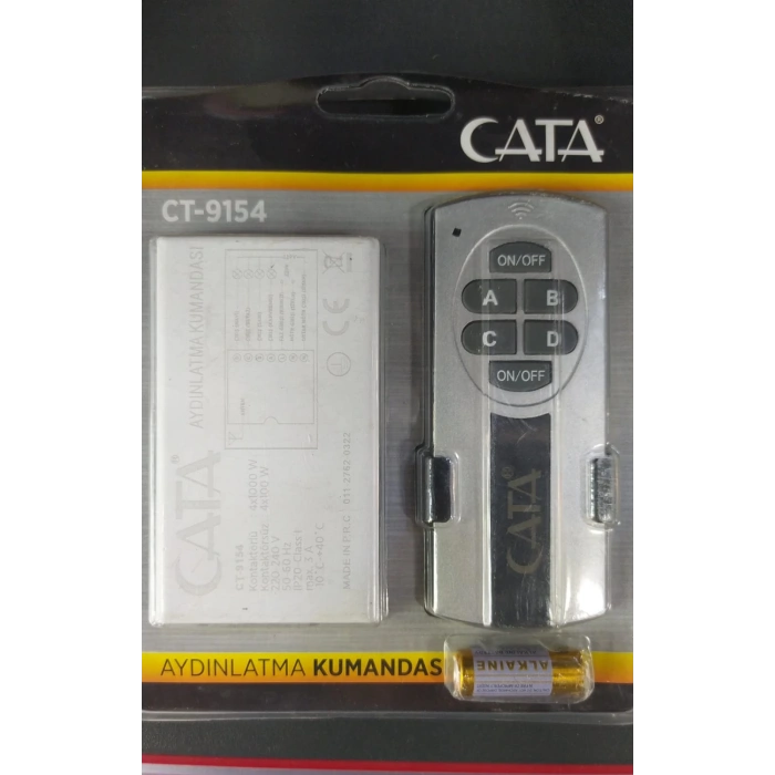 CATA 220v Avize Aydınlatma Kumandası 4 Çıkışlı 4x1000w 4lü Wireless Kontrol IP20