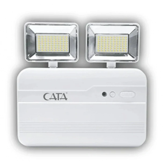 CATA 2x10 Watt Acil Aydınlatma Nil Şarjlı Armatür Işıldak 2 Kademe 6400k 220 Volt IP20