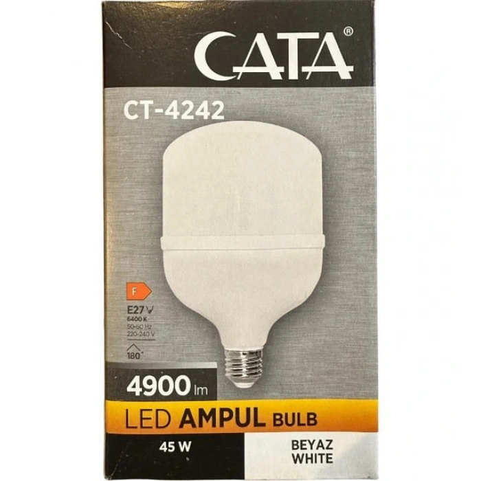 CATA 45W E-27 Torch Led Ampul Bulb 6400K Beyaz Işık 220v 4900lm