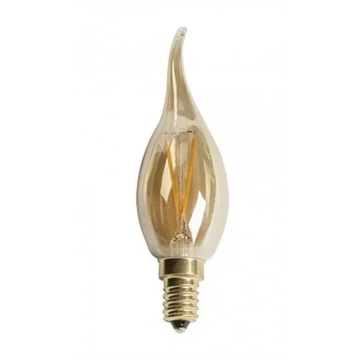 CATA 4w Rustik Led E-14 Ampul Amber Kıvrık Buji Lİnce Duy 220v 320lm