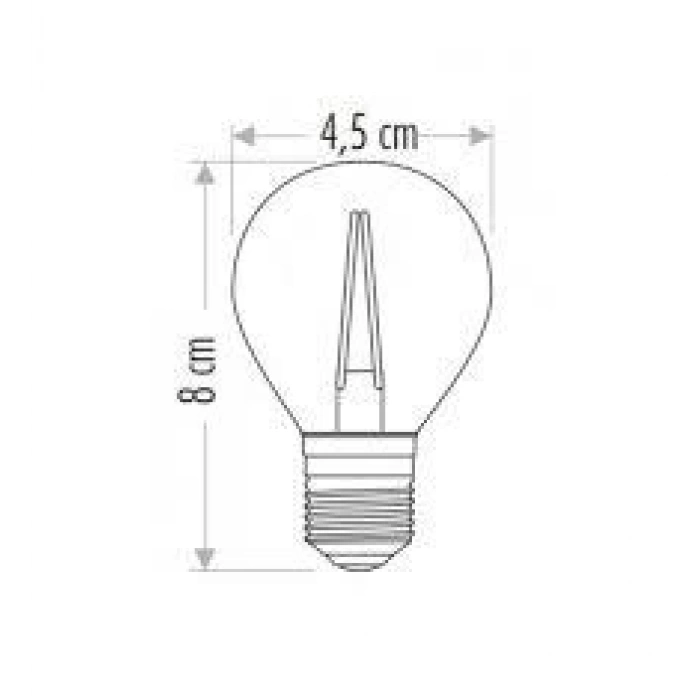CATA 4W RUSTİK LED AMPUL AMBER G45