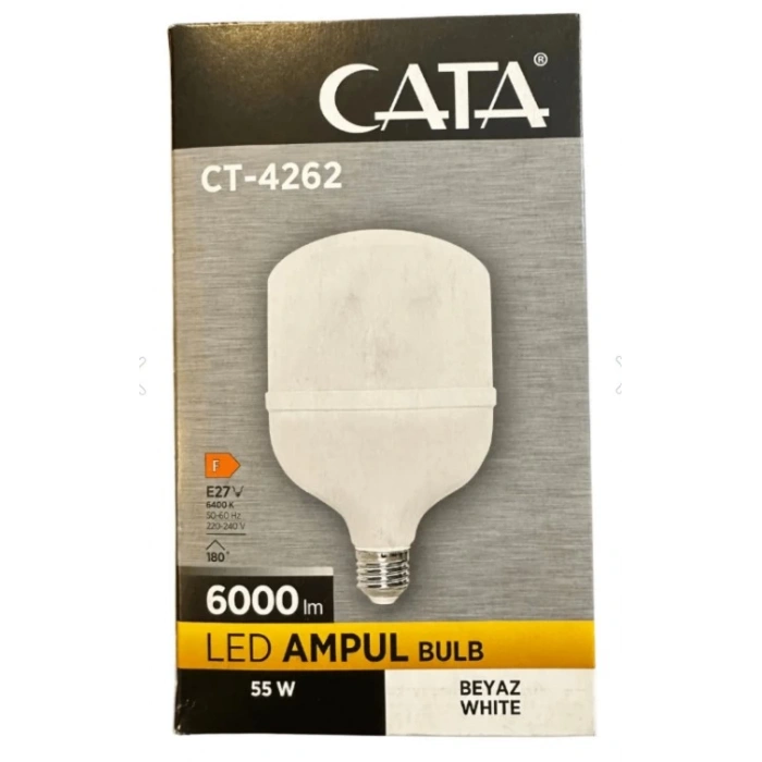 CATA 55w E-27 Torch Led Ampul Bulb 6500K Beyaz Işık 220v IP20