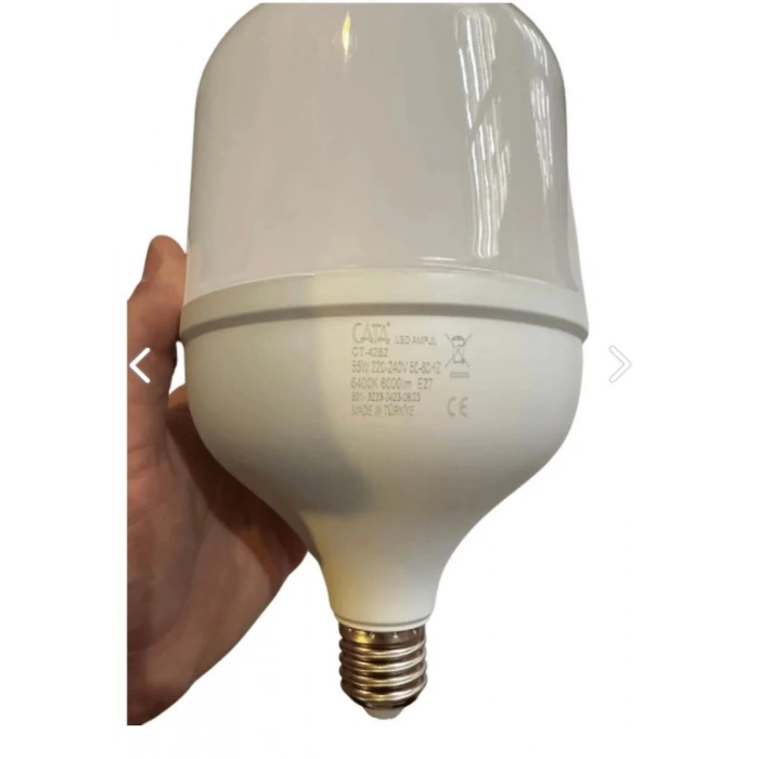 CATA 55w E-27 Torch Led Ampul Bulb 6500K Beyaz Işık 220v IP20