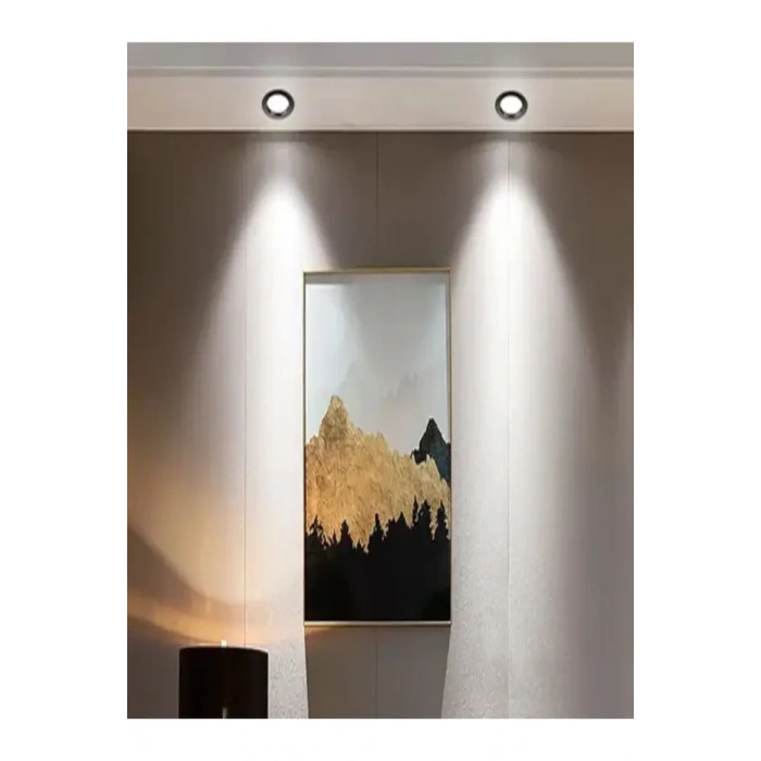 CATA 6W Zebra Beyaz-Krom 3 Renk Led Spot S. A. 6400+4000+3200K Sıva Altı