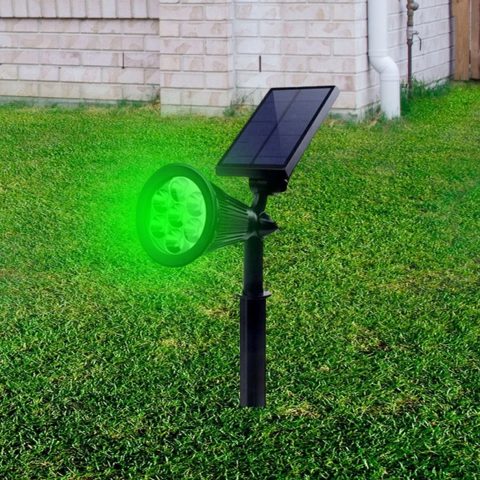 CATA 7W YEŞİL Solar Bahçe Armatürü Çim Kazıklı (Güneş Enerji Şarjlı)