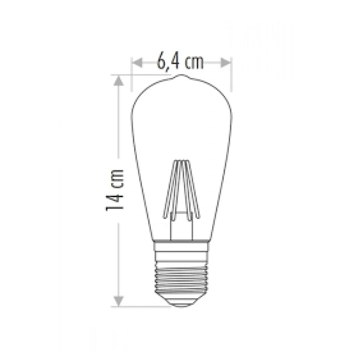 CATA 8W RUSTİK LED AMPUL ARMUT BEYAZ