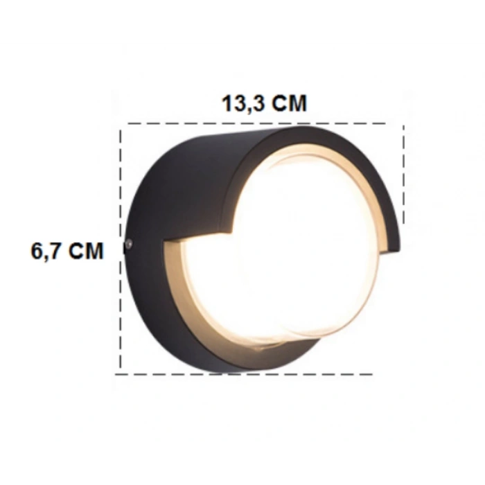 CATA Bora 7w GÜNIŞIĞI Led Duvar ve Bahçe Aplik 3200k Dış Mekan IP54 220 Volt