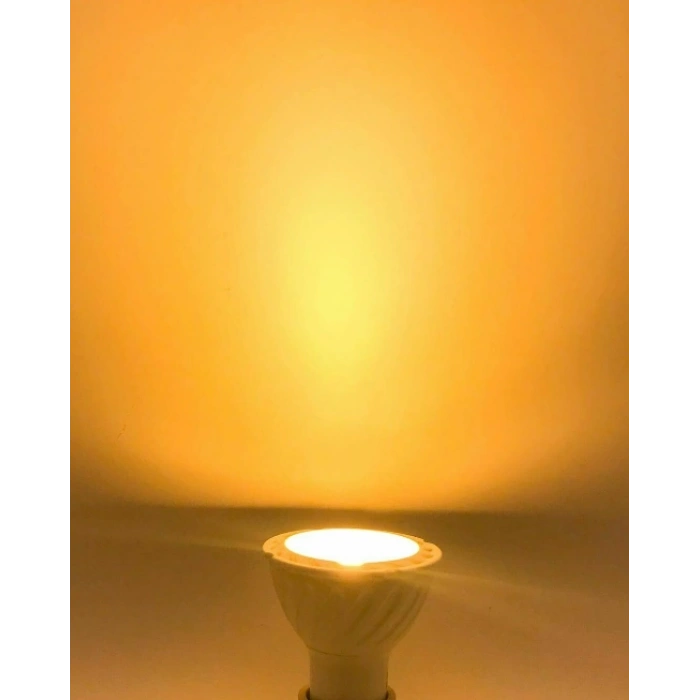 CATA 8w GU10 AMBER Çanak Led Spot Ampul 220v (Starter Duylu)