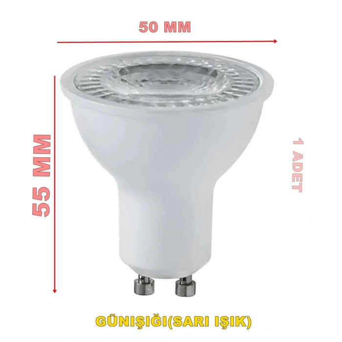 CATA Çanak Led Spot Ampul 10w GU10 Duylu 3000k GÜNIŞIĞI (Starter Duylu)