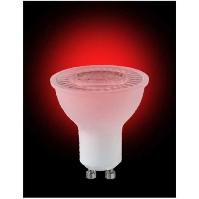 CATA 7w KIRMIZI GU10 Duylu Çanak Led Spot Ampul (Starter Duylu) 220 Volt 8 Watt