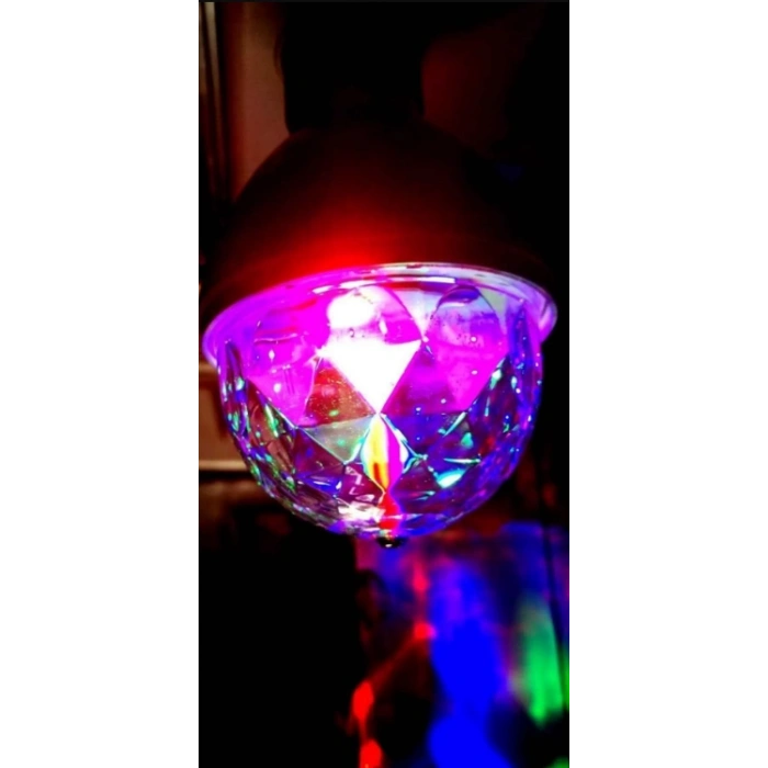 CATA Disko Topu 3W E-27 Duylu Karışık Renkli Parti Lambası