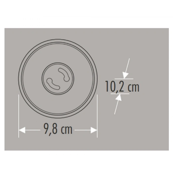 CATA Foça Siyah-Rose Yuvarlak Sıva Üstü Armatür GU-10 Duylu (Ampulsüz)