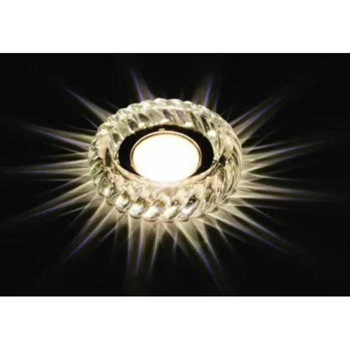 CATA Gardenya Dekoratif Cam Spot Yuvarlak Kristal Krom 3w Efektli 4000K GU10 (Duy Ampul Hariç)