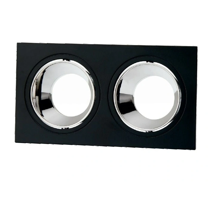 CATA Jaguar Siyah-Platin Kare Spot 2Li Sıva Altı GU-10 Duylu (Ampulsüz)