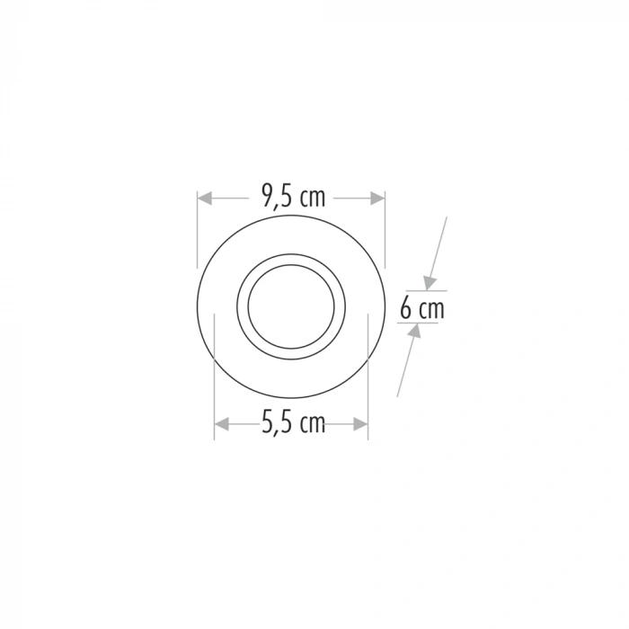 CATA Karanfil Dekoratif Cam Spot Yuvarlak Kristal Krom 3w Efektli 4000K GU10 (Duy Ampul Hariç)