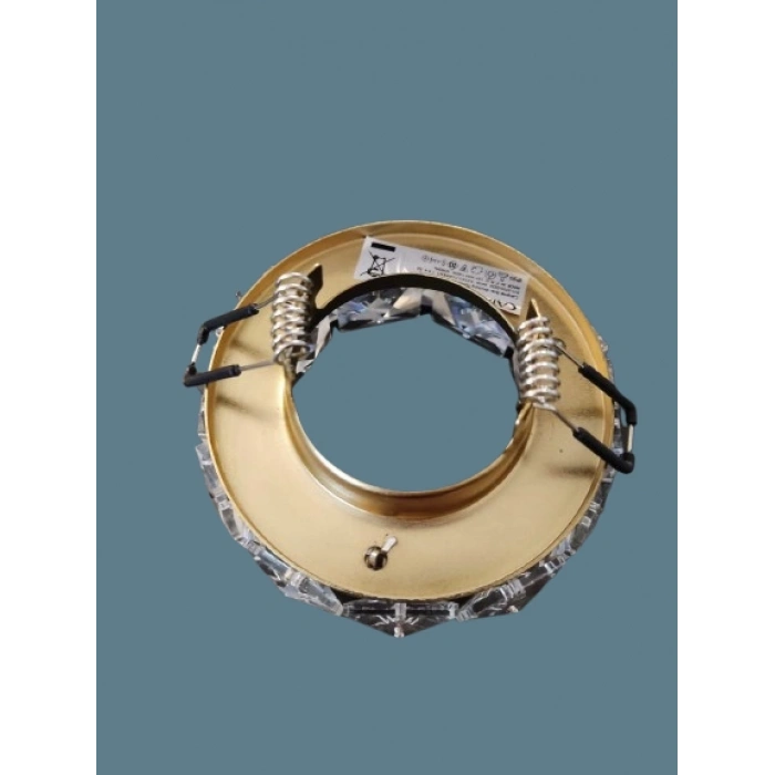 CATA Melinda Dekoratif Cam Spot Yuvarlak Kristal Gold GU10 (Duy Ampul Hariç)