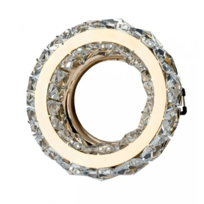 CATA Melinda Dekoratif Cam Spot Yuvarlak Kristal Gold GU10 (Duy Ampul Hariç)