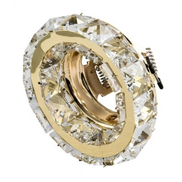 CATA Melinda Dekoratif Cam Spot Yuvarlak Kristal Gold GU10 (Duy Ampul Hariç)