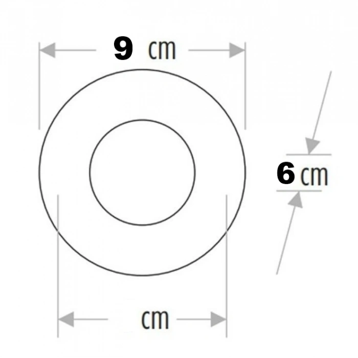 CATA Menekşe Dekoratif Cam Spot Yuvarlak Kristal Krom GU10 (Duy Ampul Hariç)