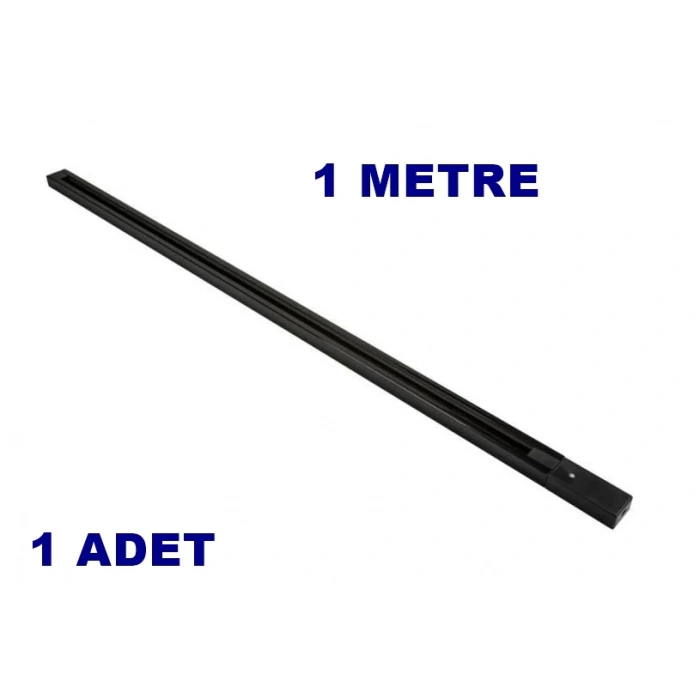 CATA Monofaze Spot Rayı Alüminyum SİYAH 1mt