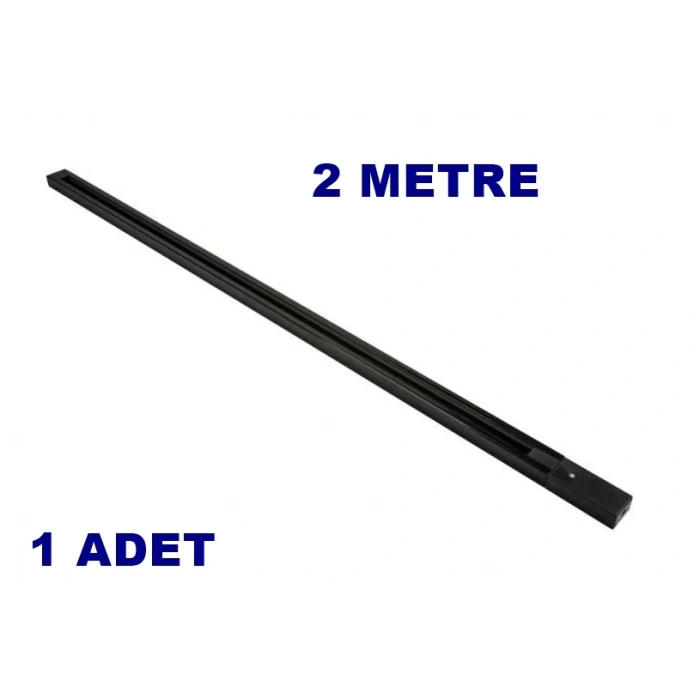 CATA 2mt SİYAH Monofaze Spot Rayı Alüminyum SİYAH 2metre