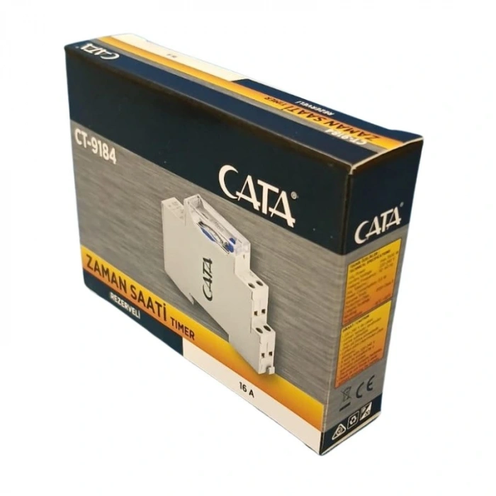 CATA Otomat Tipi Zaman Saati 100 Saat Rezervli Zaman Rolesi