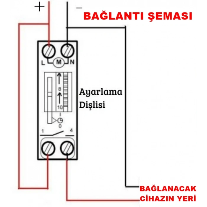 CATA Otomat Tipi Zaman Saati 100 Saat Rezervli Zaman Rolesi