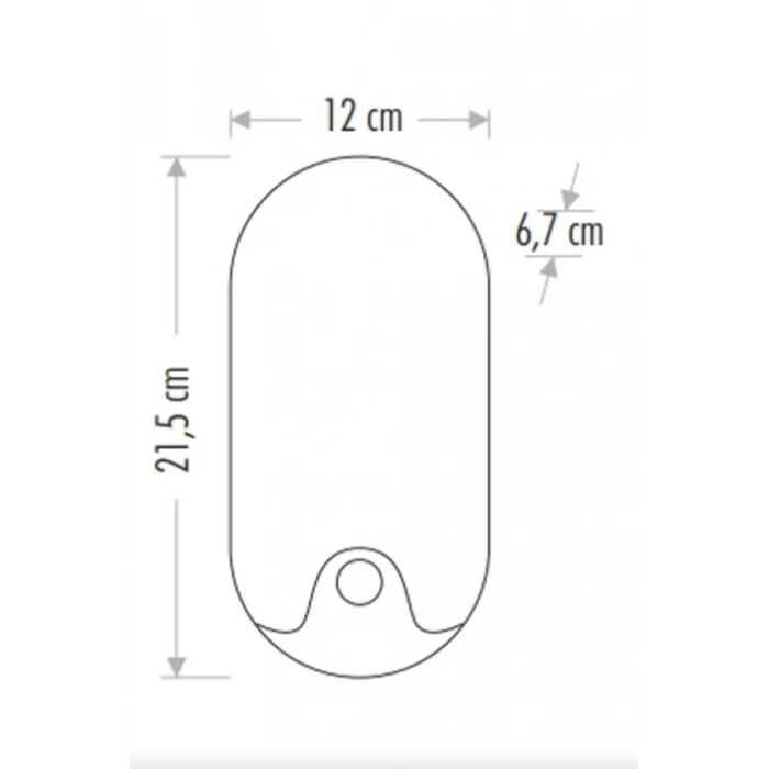 CATA Palermo Sensörlü Oval Led Duvar Aplik Dış Mekan Armatür 12W 4000K Günışığı