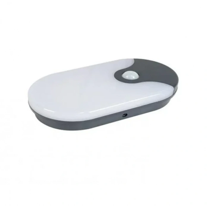 CATA Palermo Sensörlü Oval Led Duvar Aplik Dış Mekan Armatür 12W 4000K Günışığı