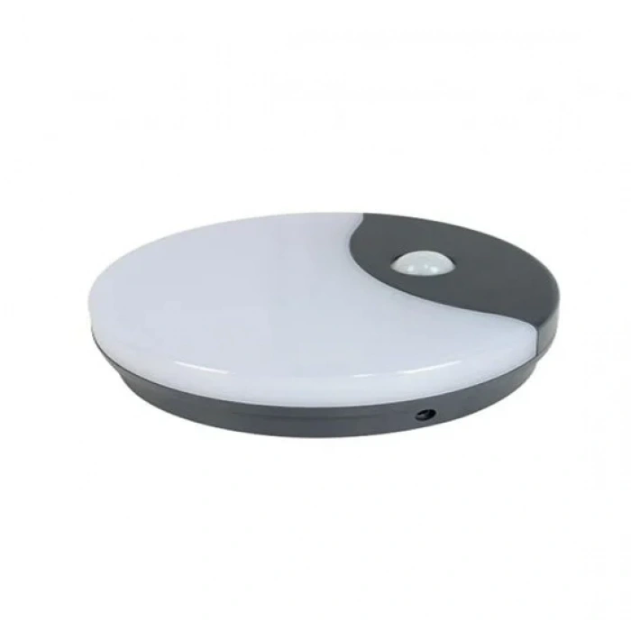 CATA Palermo Sensörlü Yuvarlak Led Duvar Aplik Dış Mekan Armatür 12W 4000K Günışığı