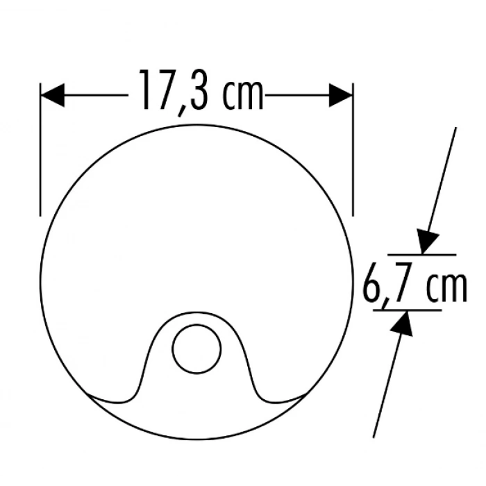 CATA Palermo Sensörlü Yuvarlak Led Duvar Aplik Dış Mekan Armatür 12W 4000K Günışığı