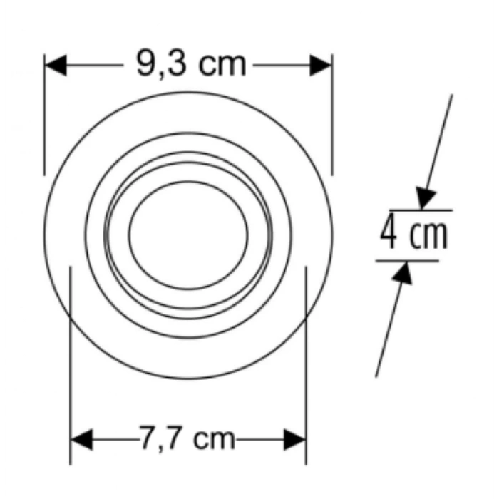 CATA Panter Beyaz Yuvarlak Sıva Altı Spot GU-10 Duylu (Ampulsüz)