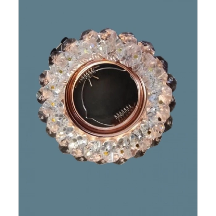 CATA Papatya Dekoratif Cam Spot Yuvarlak Kristal Gold GU10 (Duy Ampul Hariç)