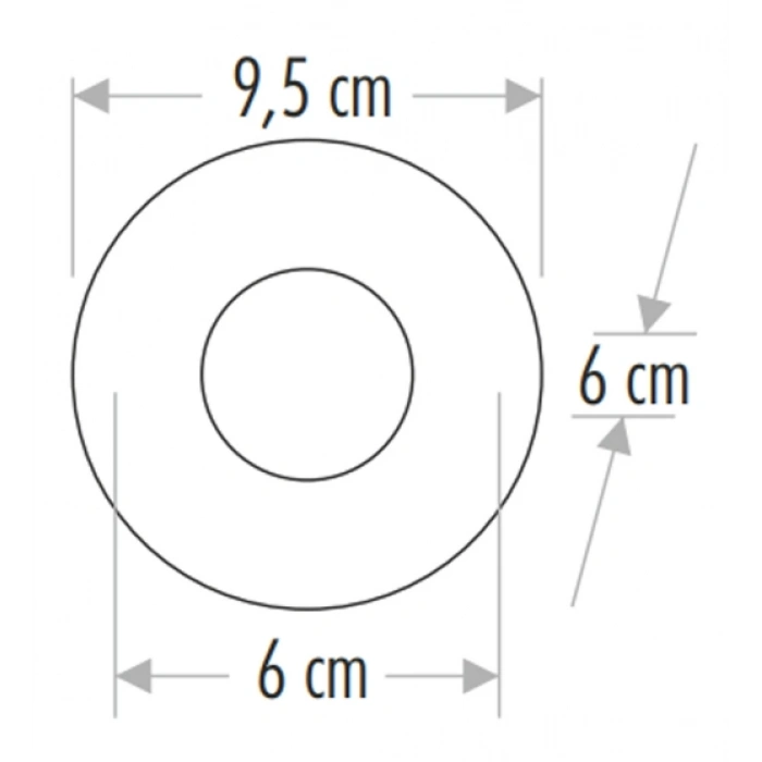 CATA Papatya Dekoratif Cam Spot Yuvarlak Kristal Gold GU10 (Duy Ampul Hariç)
