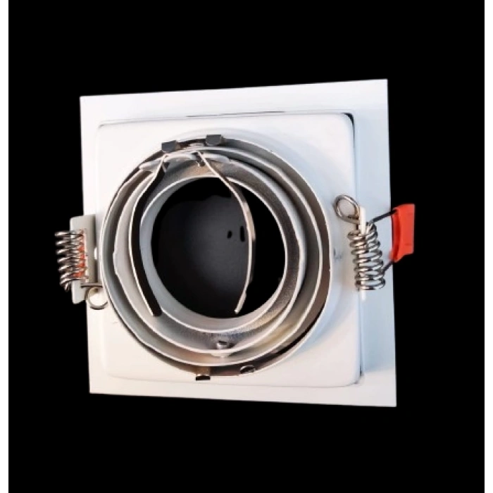 CATA Pars Beyaz Kare Sıva Altı Spot GU-10 Duylu (Ampulsüz)