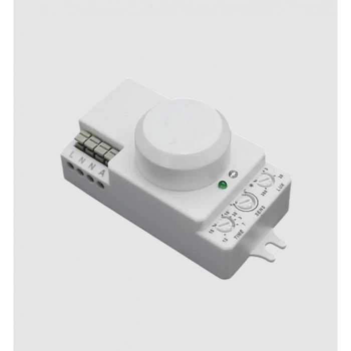 CATA Radar Hareket Sensörü 1200w (RF Sensör Tipi) Açı 360 Derece Işık Süre ve Mesafe Ayarlı Sensör