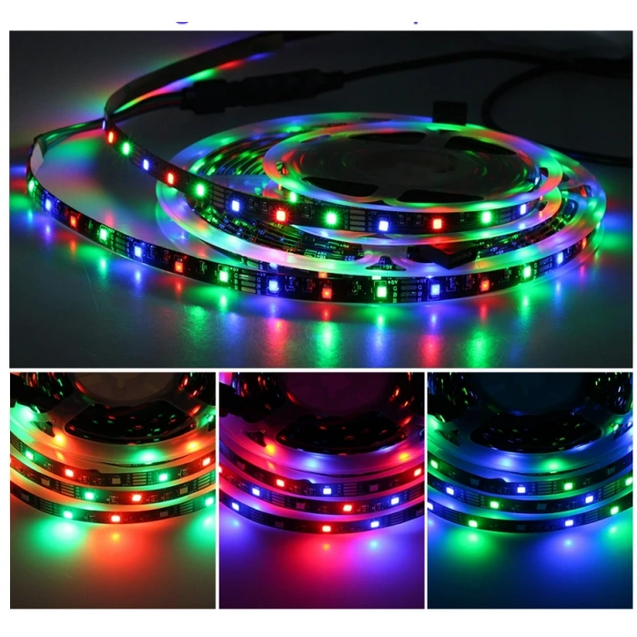 CATA RGB Dış Mekan Şerit Led 10 Çipli 1Mt 12V DC IP44