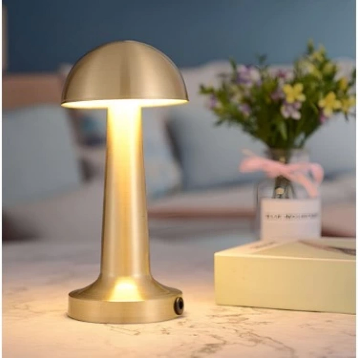 CATA Şarjlı Ledli LİZBON Masa Lambası 3 Renk Işık Abajur