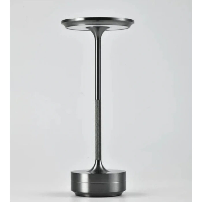 CATA Şarjlı Ledli TORONTO Masa Lambası KROM 3 Renk Işık Abajur