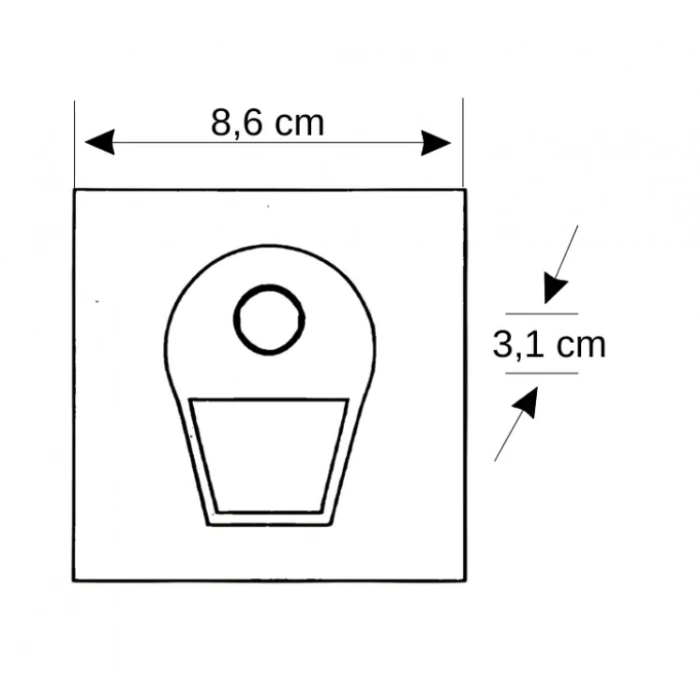 CATA Sensörlü Koridor Aydınlatma Beyaz 6400K Beyaz