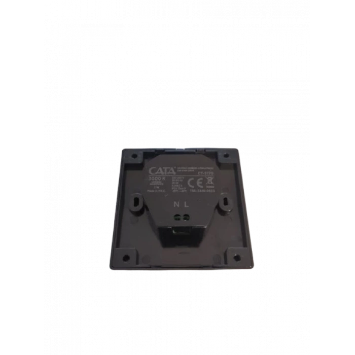 CATA Sensörlü Koridor Aydınlatma Siyah 3000K Günışığı