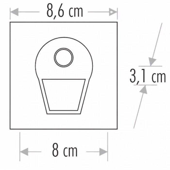 CATA Sensörlü Koridor Aydınlatma Siyah 3000K Günışığı