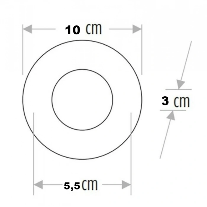 CATA Sümbül Dekoratif Cam Spot Yuvarlak Kristal Krom 3w Efektli 4000K GU10 (Duy Ampul Hariç)